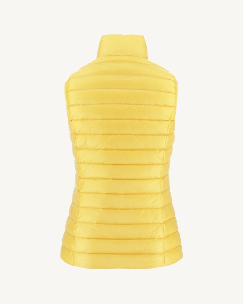 Yellow JOTT Seda Light Sleeveless Women's Padded Jackets | KUT-9563