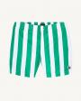 Green / White Stripe